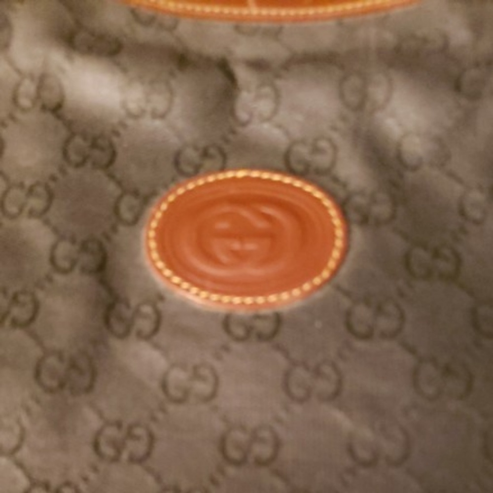 Gucci Vintage and Canvas Leather Tote Authentic - Picture 2 of 8